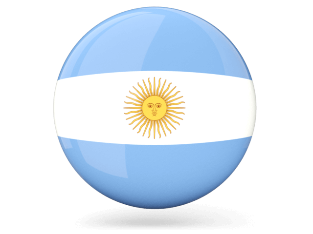 Imagen de botón bandera de Argentina