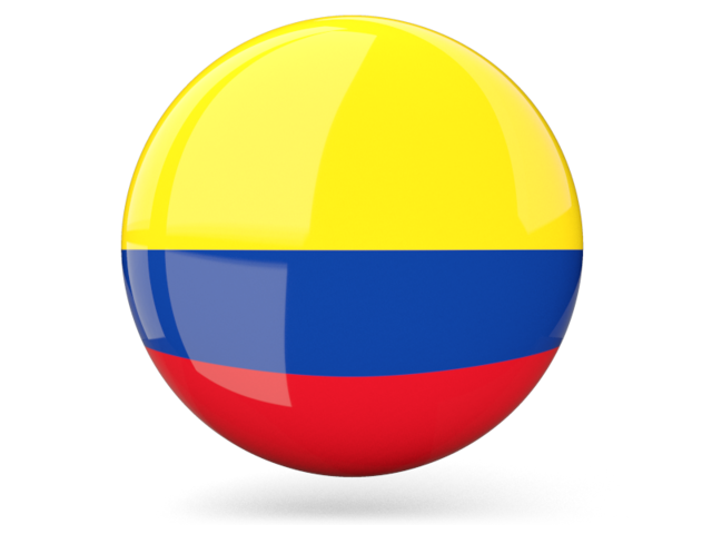 Imagen botón bandera de Colombia