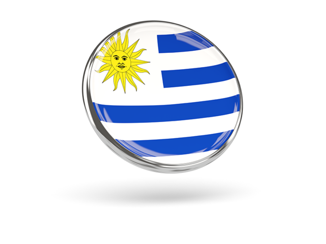 Imagen de botón bandera de Uruguay